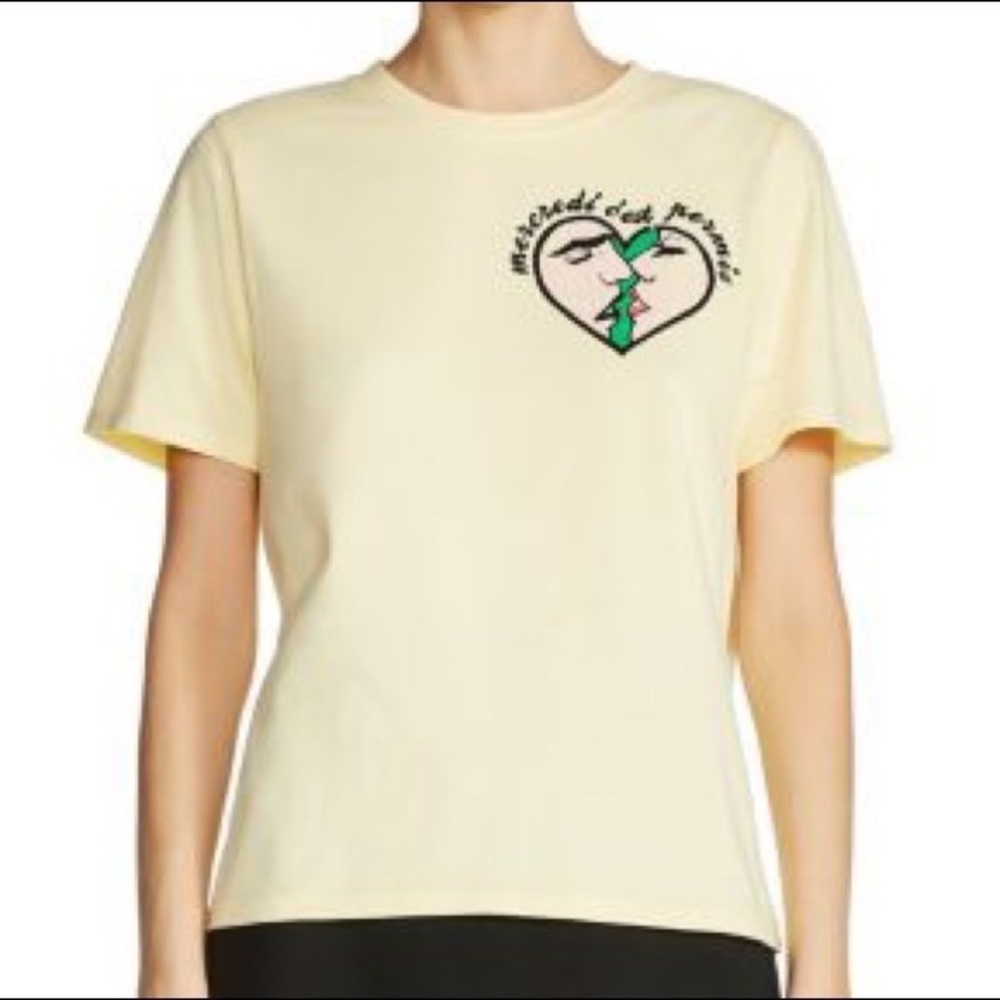 NWOT Maje T-shirt Theatro Mercredi C'est Permis Graphic